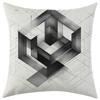 New Maze Blank Checkered Linen Pillowcase Jit Car Sofa Lumbar Pillow Cushion