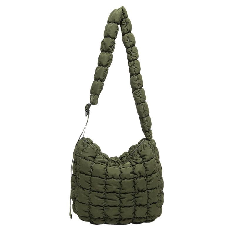 New pleated cloud bag large shoulder strap adjustable shoulder bag large capacity bubble tote messenger women's bag