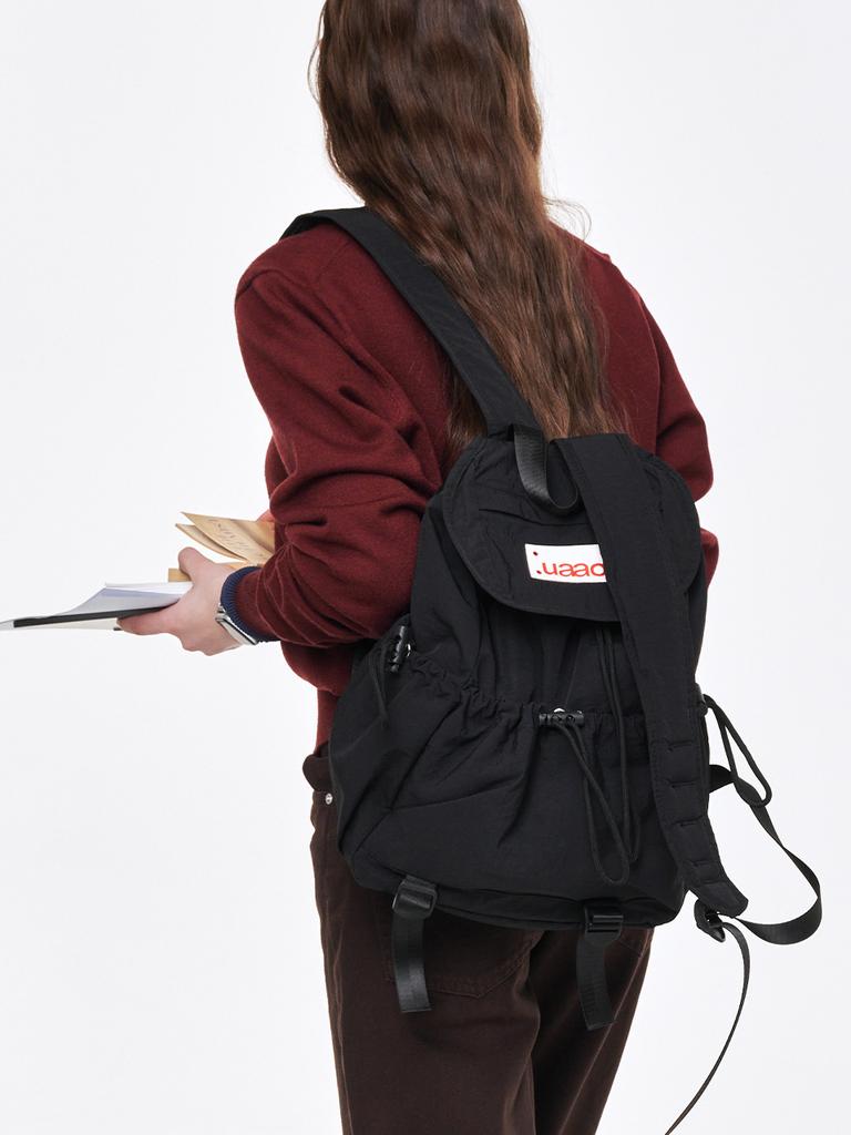 Uaao Caro Nylon Strap Daily Backpack (Black)