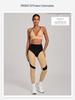 Patchwork-Farbe High-Waist Yoga & Laufen Zweiteiler