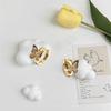 Korean Style Butterfly Ear Studs for Women - Elegant Gold Jewelry with a Sweet, Simple Luxury Appeal