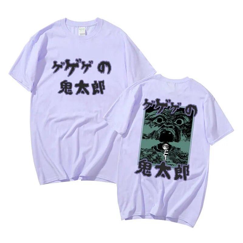 Japonské Anime Gegege No Kitaro Grafické tričko Unisex Dámské Unisexga Oversized trička Pánské tričko z čisté bavlny Unisex Vintage trička