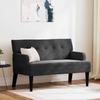 Chesterfield Bench Black 112 X 65.5 X 75 Cm Velvet