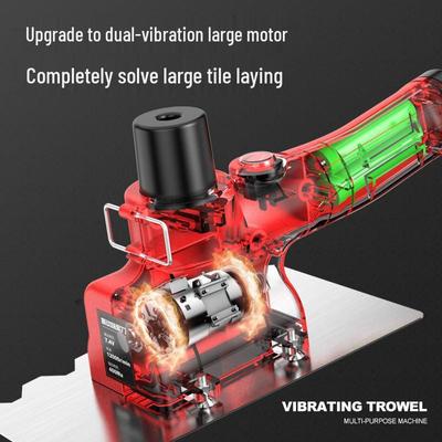 High-Frequency Electric Trowel & Tile Leveler: Lithium Battery, Dual-Use for Smoothing, Putty, and Mudding.
