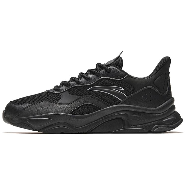 Anta Little Millennium Non-Slip Wear-Resistant Low-Top Casual Shoes Men sneaker Black 912348826-4