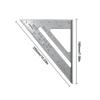 Triangle Ruler Aluminum Alloy Straight Ruler 3 Right Angles Scriber Speed Protractor Miter for Woodworking Triangle Ruler Tool