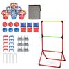 2 in 1 Outdoor Bucket Game Set Portable Carnival Games Combo Set  Backyard Game Supplies