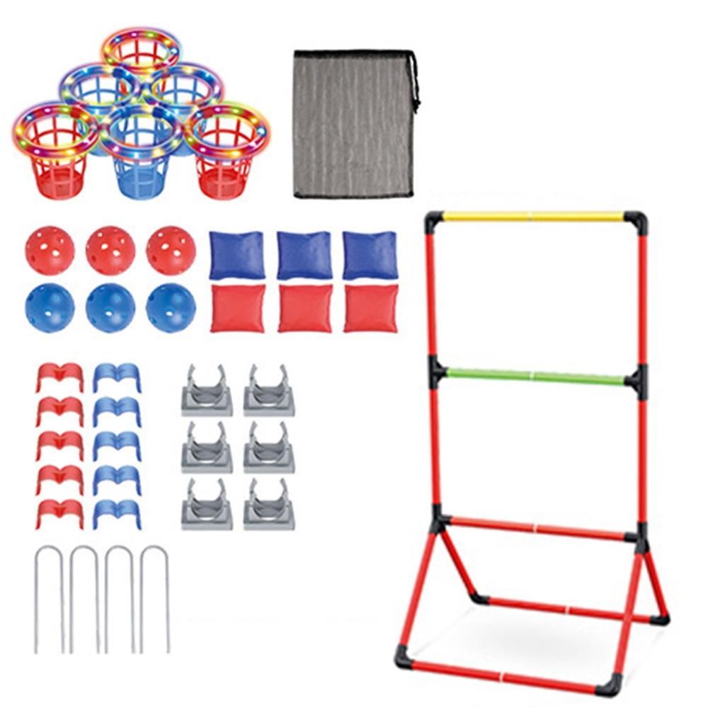 2 in 1 Outdoor Bucket Game Set Portable Carnival Games Combo Set  Backyard Game Supplies