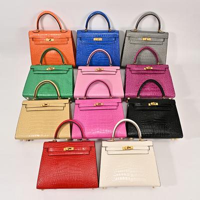 Matowa tekstura Torba ze wzorem krokodyla Oryginalna skóra Nowa nastrojowa torebka Modna uniwersalna torba na ramię typu crossbody