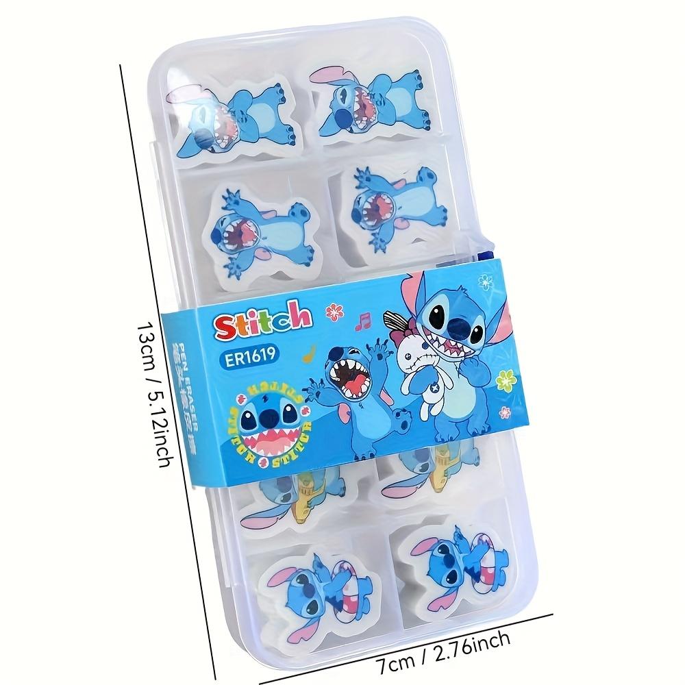 10 Stück Disney Stitch Radiergummis, Weich und rückstandsfrei abwischbar, Prüfungs- und Bastelbedarf, Perfektes Geburtstagsgeschenk
