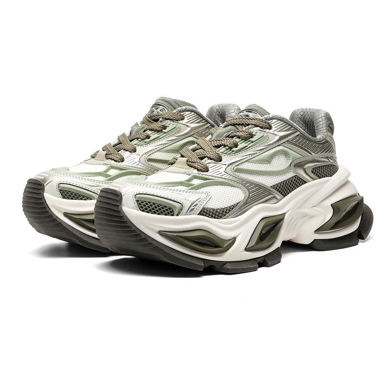 Paar Dad-Schuhe Damen Höhe erhöhen Retro Casual Neu Trendy Leicht Atmungsaktiv Dicksohlig Vielseitige Sportschuhe