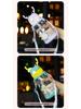 Children's Cartoon Antler Straw Cup - Portable Summer Outdoor Plastic Water Cup with Strap