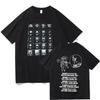 Radiohead World Tour Merch Tshirt Oversized Y2k Rock Band T Shirts Men Women Heavy Cotton Loose Streetwear Short Sleeve Clothes