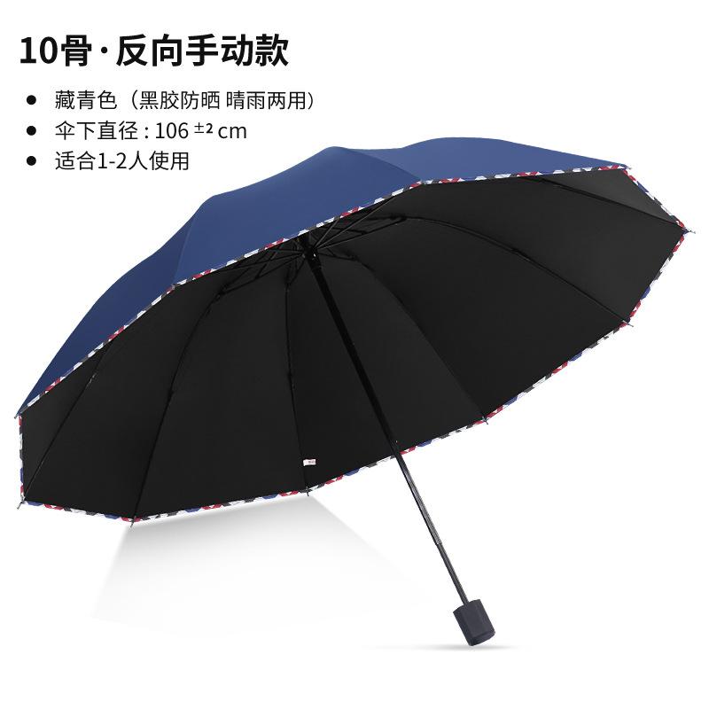 ins manually enlarged double umbrella summer windshield sun protection parasol female UV protection