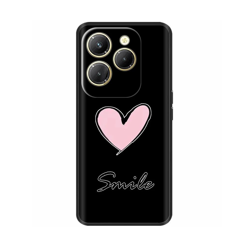 Für Infinix Hot 40 Pro Hülle Stoßfestes Silikon Weiche Handyhülle Rückseite für Infinix Hot 40 Pro Hot40 40i Hot40i Hüllen Fundas