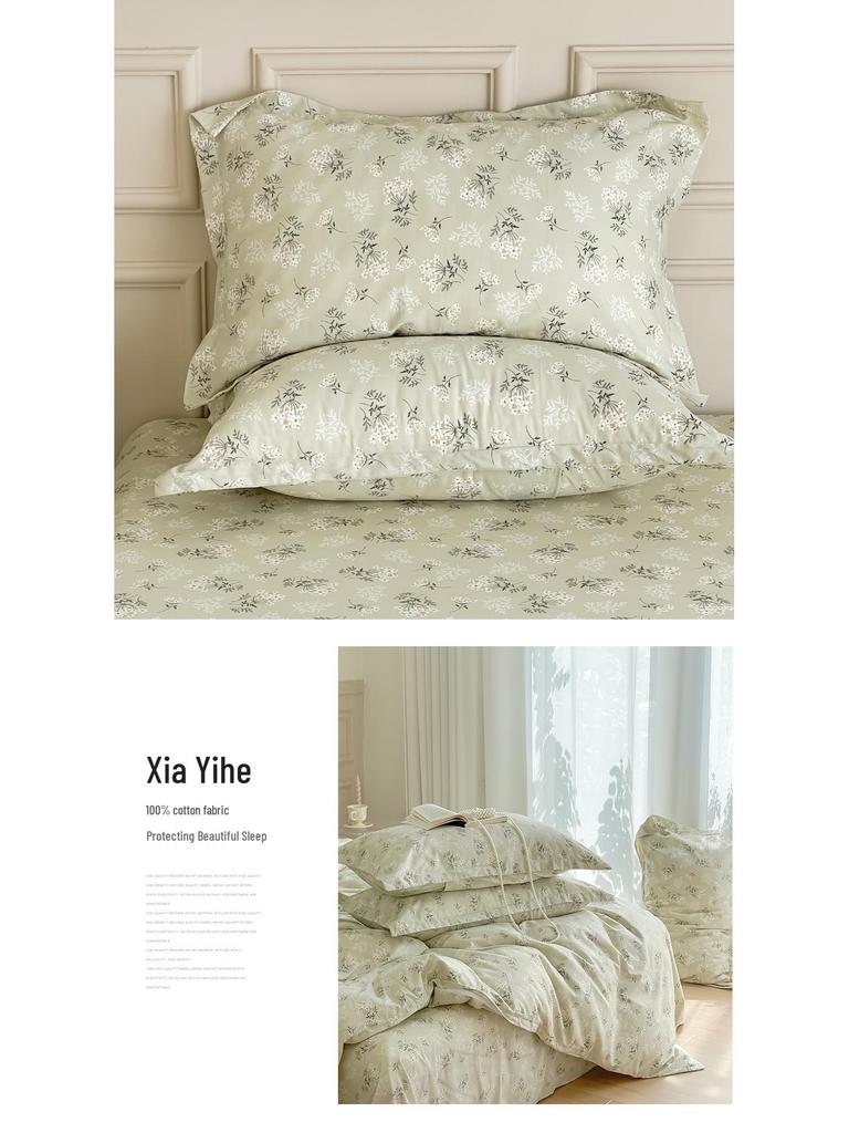 2025 New Style Pure Cotton Pillowcase Set: Simple Twill 48x74 Household Cover (Set of 2)