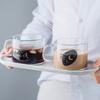 Household Large-Capacity Transparent Water Cup Milk Breakfast Cup With Handle Glass 500ml
