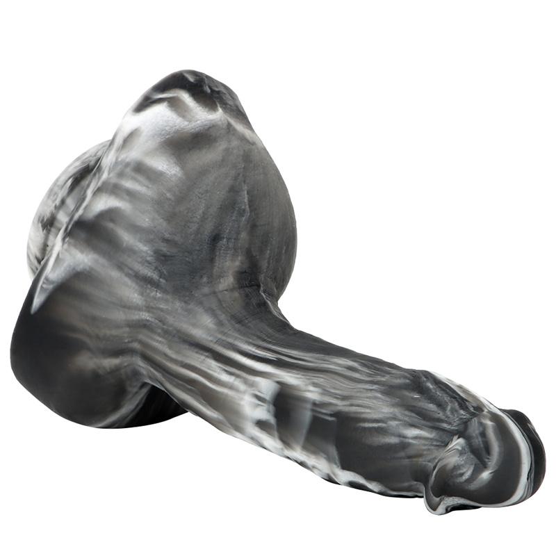 Woman Masturbation Device Black Red Liquid Silicone Soft Simulation Big Dildo Dildo Backyard Anal