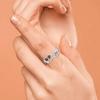 WOSIKATE Creative Puppy Paw Print Ring For Women  CopperPlated Exquisite Heart-Shaped Cat Paw Finger Ring Fashion Jewellery