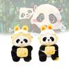 Adorable Yellow Panda Plush Doll Cute Stuffed Animal Toy For Children And Collectors