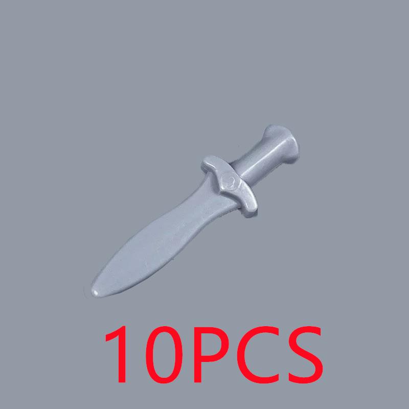 MOC Medieval Building Blocks Character Parts Model Toy Castle Knight Soldier Sword Bow Armor Shield Spear Piercing Parts Bricks