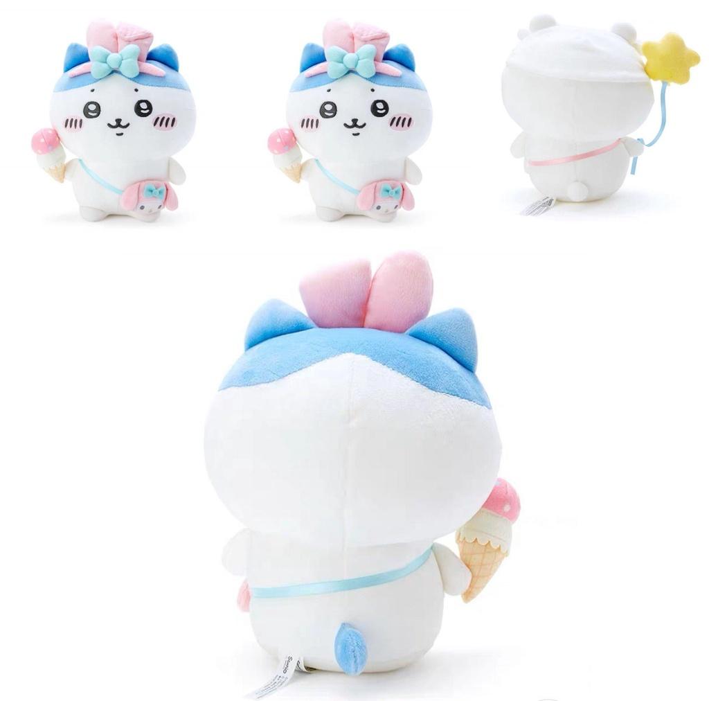 Chikawa Yukikawa Dog Self-mocking Bear Plush Toy With Pendant Animal Shape Pp Cotton Filling 20cm Teddy Bear 10cm Hanging Decoration