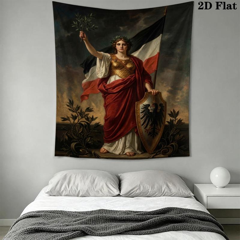 Deutsches Kaiserreich Wandteppich Ästhetischer Wandbehang Bedruckter Stoffdecke Dekorative Wandteppiche für Schlafzimmer Wohnzimmer Heimdekoration