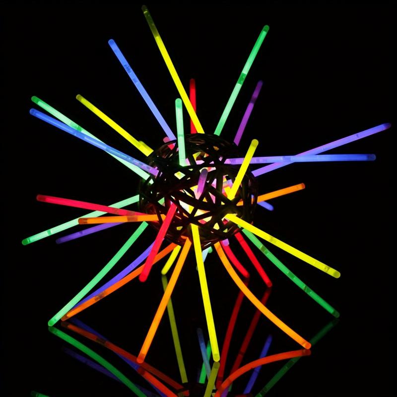 Multicolor Neon Glow Stick8Inch100-200SupportLEDLight stickDIYNecklace Bracelet Birthday Wedding Halloween Party Gift Decoration