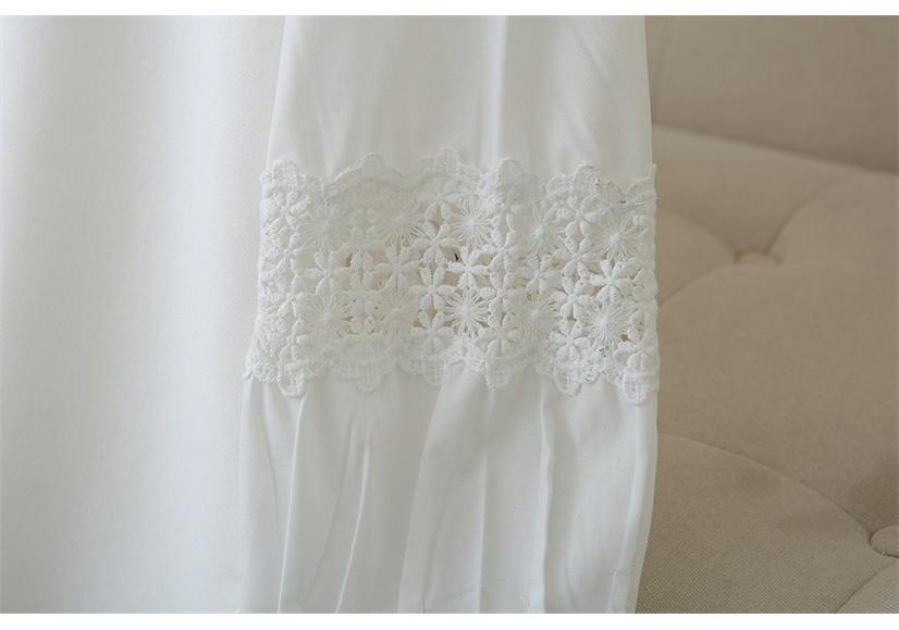 Plus Size Women's Pleated Lace Long Sleeve Patchwork T-shirt - Spring 2026 Versatile Top Hoodie