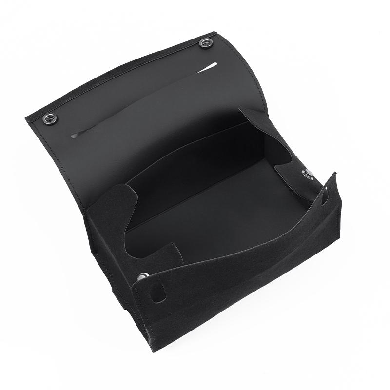 DJSA5 Car Tissue Box Suede Tissue Storage Bag For BMW M E60 G30 G20 G05 E60 G26 E39 E36 Car Interior Accessories Kleenex Case Keychain