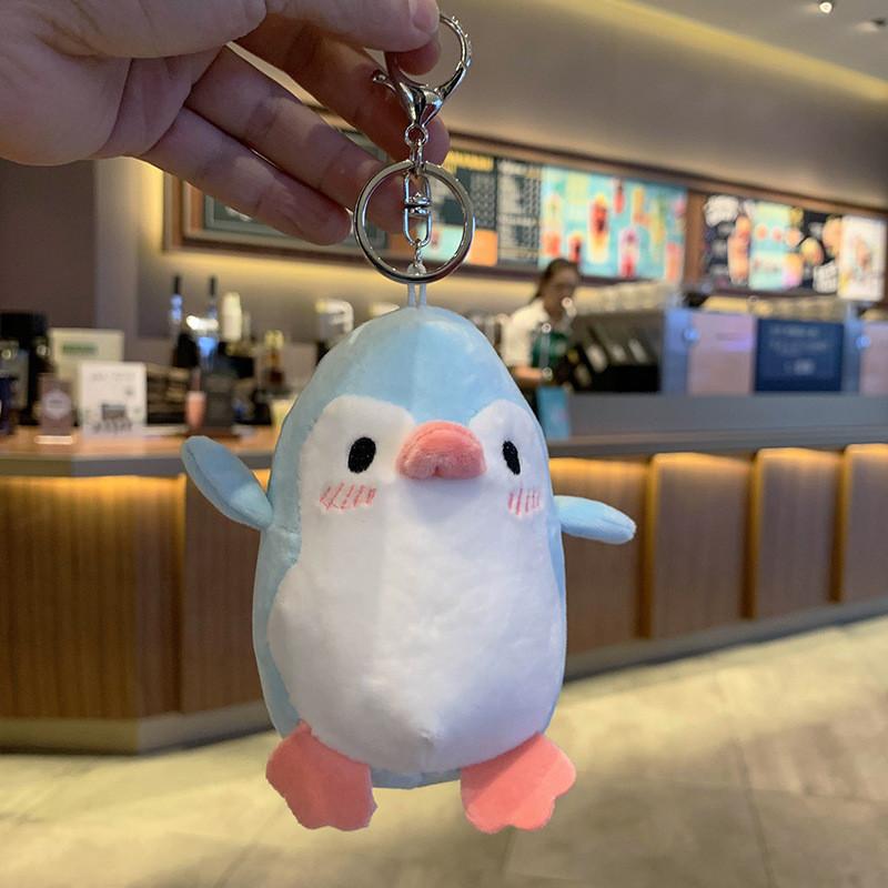 Cute Penguin Plush Toy Pendant For Children's Backpacks And Suitcases 12cm Blue
