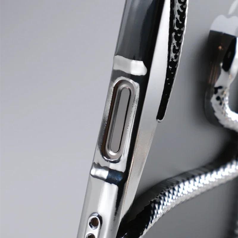 3D Snake Hollow Pattern Cooling Heat Dissipation Phone Case for IPhone 17 16 15 14 Plus 13 12 Pro Max Shockproof Protective Case