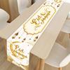 Ramadan Table Runner Eid Mubarak Polyester TableRunner Ramadan Decor for Home 2025 Ramadan Kareem Islamic Muslim Party Supplies
