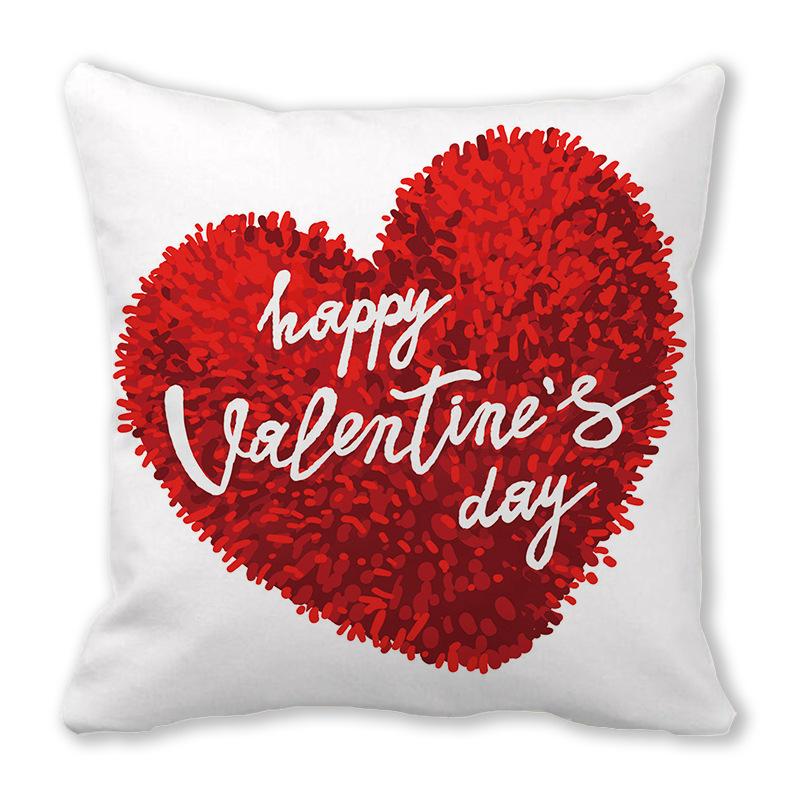 Home Decor Valentine'S Heart Love Wild Decorative Pillow Covers Pattern Cushion Cover Suitable For Sofa Bedroom Car Pillow Cover