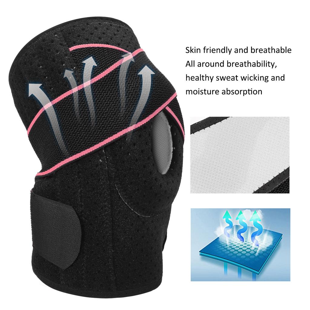 Sports Knee Pads   Breathable Knee Brace with Side Stabilizers for Meniscus Tear Men Women
