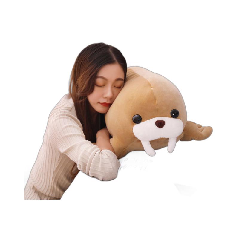 Simulation Walrus Doll Animal Aquarium Seal Sea Lion Plush Toy Throw Pillow Cushion Children's Day Birthday Gift