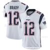 NFL New England Patriots 12 Brady Fotbalový dres Vintage bílý Pánské sportovní tričko