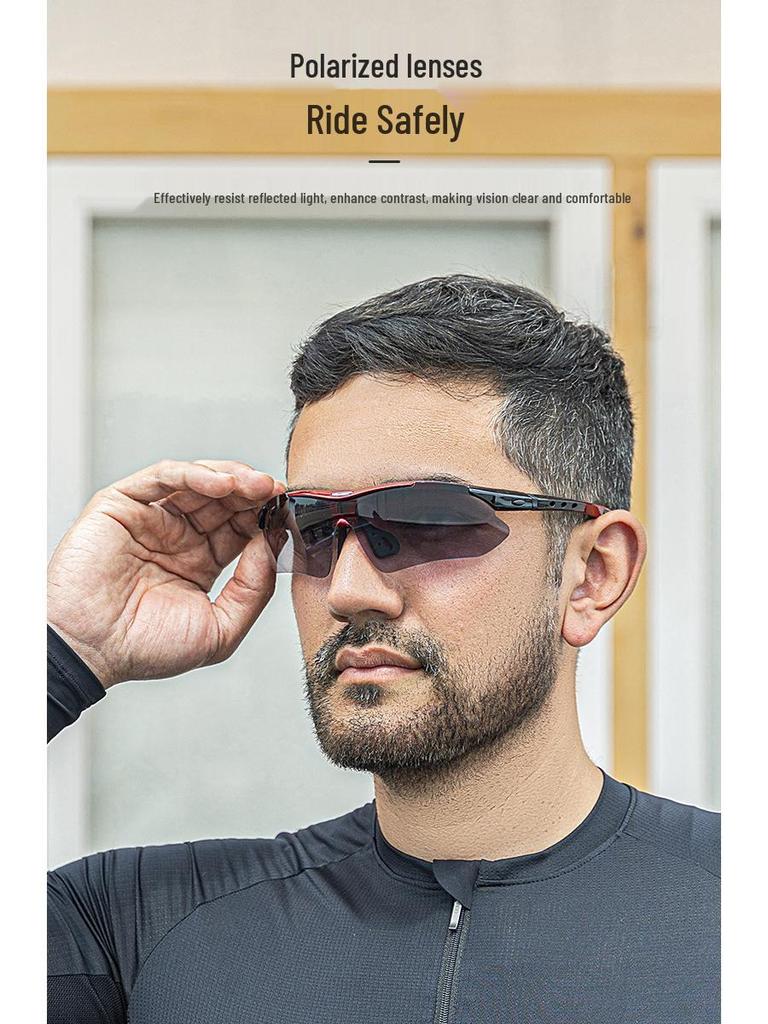 ROCKBROS Classic Polarized Cycling Glasses for Men & Women, Outdoor Sports with Myopia Frame 0089