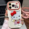 Bow Cat Doll for Apple 11promax Mobile Phone Case Cream Case Holder 11/11 Cute Cartoon