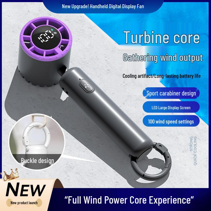 

Портативный USB ручной вентилятор Turbo 100 скоростей - Высокая мощность для использования на открытом воздухе 16.5*6.8*5.3cm