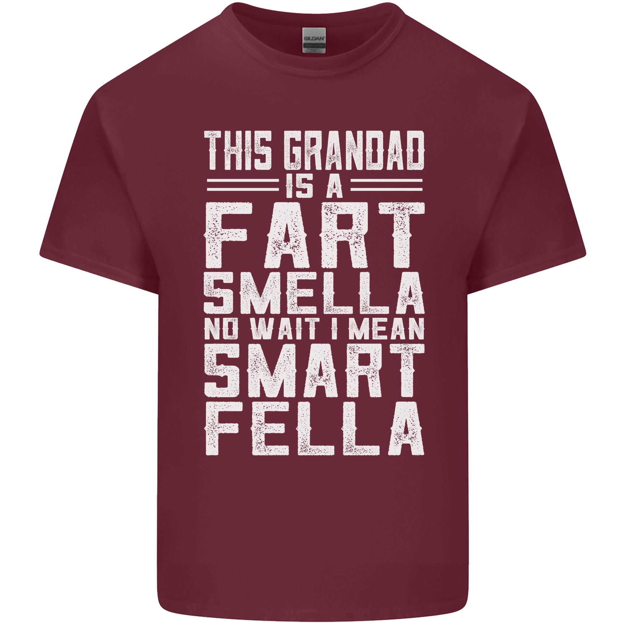 Grandad Is a Fart Smella Funny Fathers Day Unisexs Light Cotton TShirt S