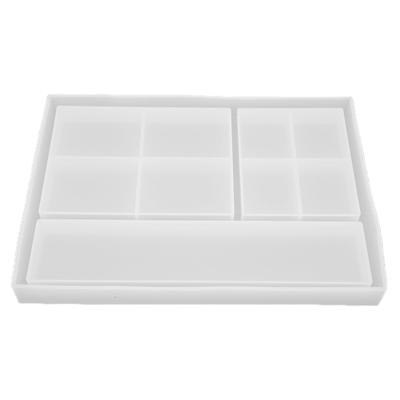 DIY Kristall Epoxidharz Tablettform Wiederverwendbar Leicht zu Entformen Mehrfachgitter Schmuckkästchenformen