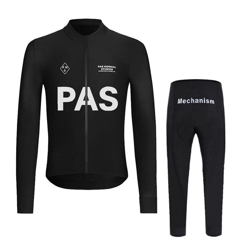 Mens Cycling Thermal Long Sleeve Jersey Bib Pants Set Breathable Warm Fleece Winter Bike Outfit