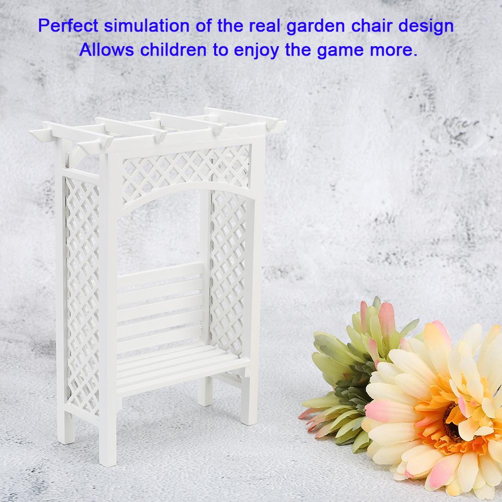 1:12 Mini Furniture Model Garden Chair Doll House Garden Decoration Doll House AccessoriesGarden
