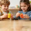 3D Printed Fidget Fruit Toy, Spiral Flexible Pineapple/Persimmon Passthrough Toy, Stress Relief Desk Toy for Adults, Kids