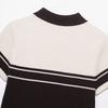 Kaslead New Women clothes Western Style Fashion Rib Knit Polo Shirt Collar Top 4938102