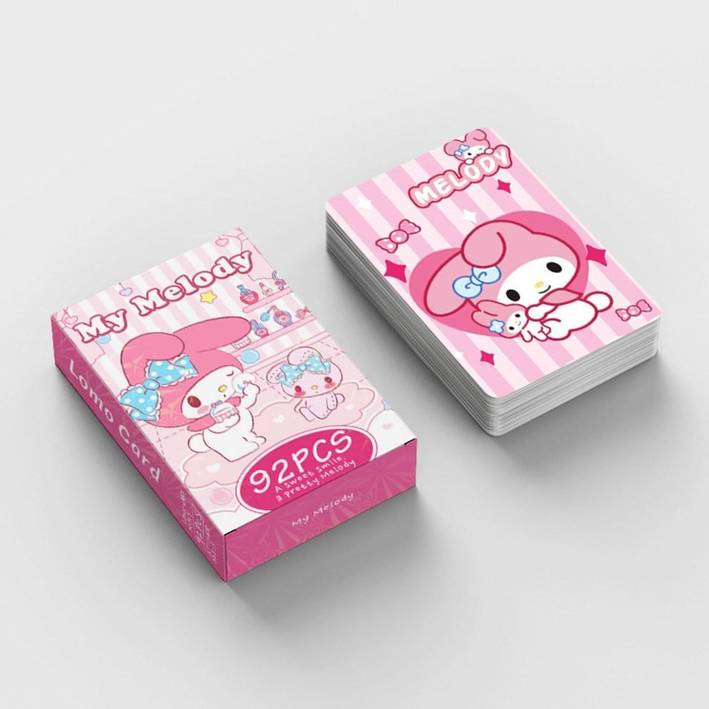 Sanrio Photocard Goods LOMO Illustration Photocard 60pcs + Mini Sticker 32pcs, My Melody, 1pc