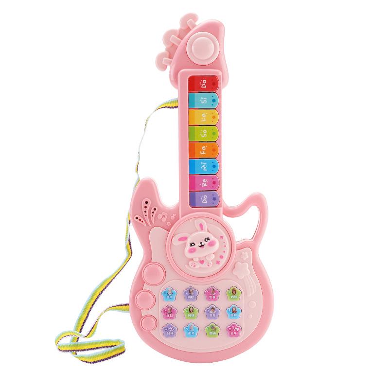 Multifunctional Light-Up Musical Guitar for Children's Early Education
