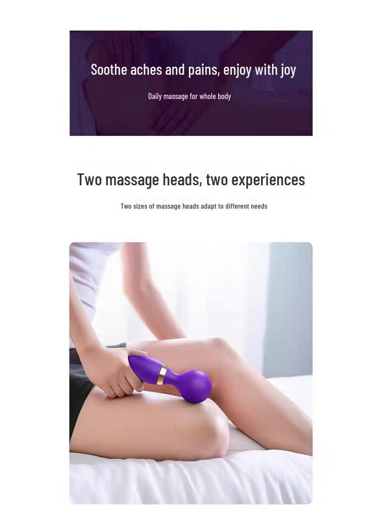 Women's Dual-Head Vibrating G-Spot Massager - Silent, Ten-Frequency