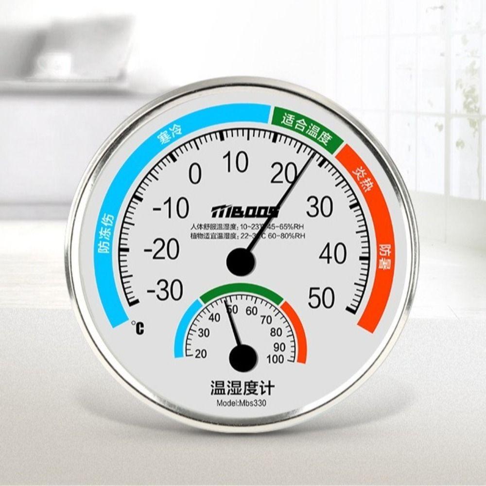 Wall Mount Hygrothermograph Battery-Free Temperature Hygrometer Analog Temperature  Laboratory